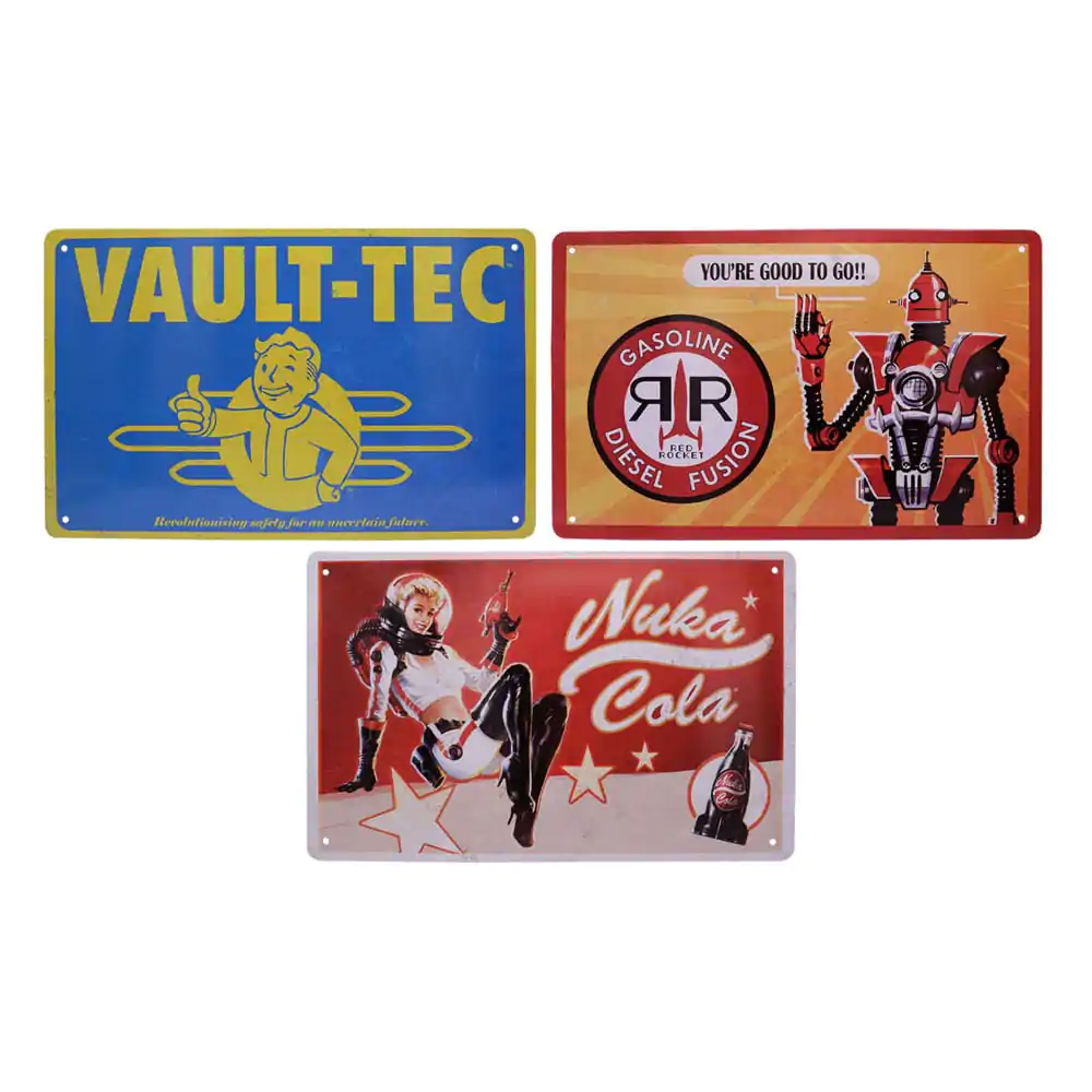 Fallout Tin Signs 3 ks Plechové značky termékfotó