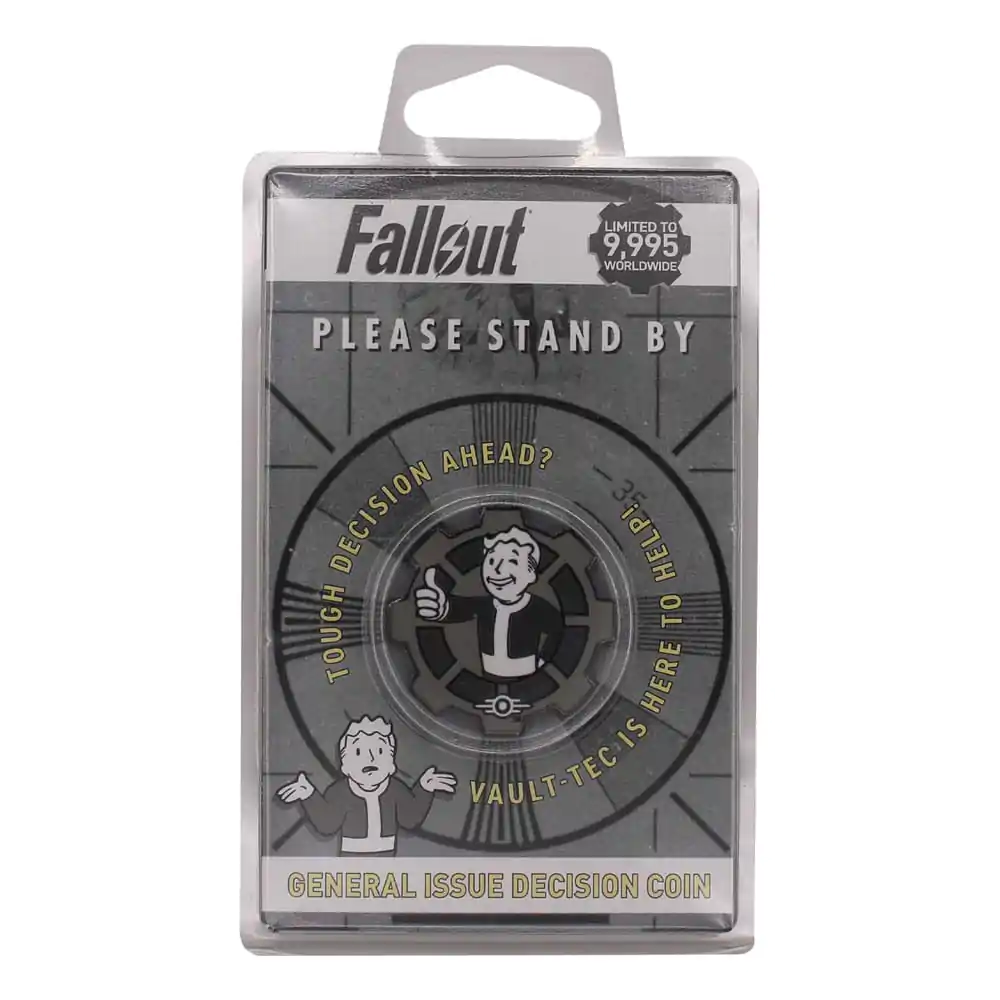 Fallout Zberateľská Minca Rozhodnutie Čierna a Biela Limited Edition produktová fotografia