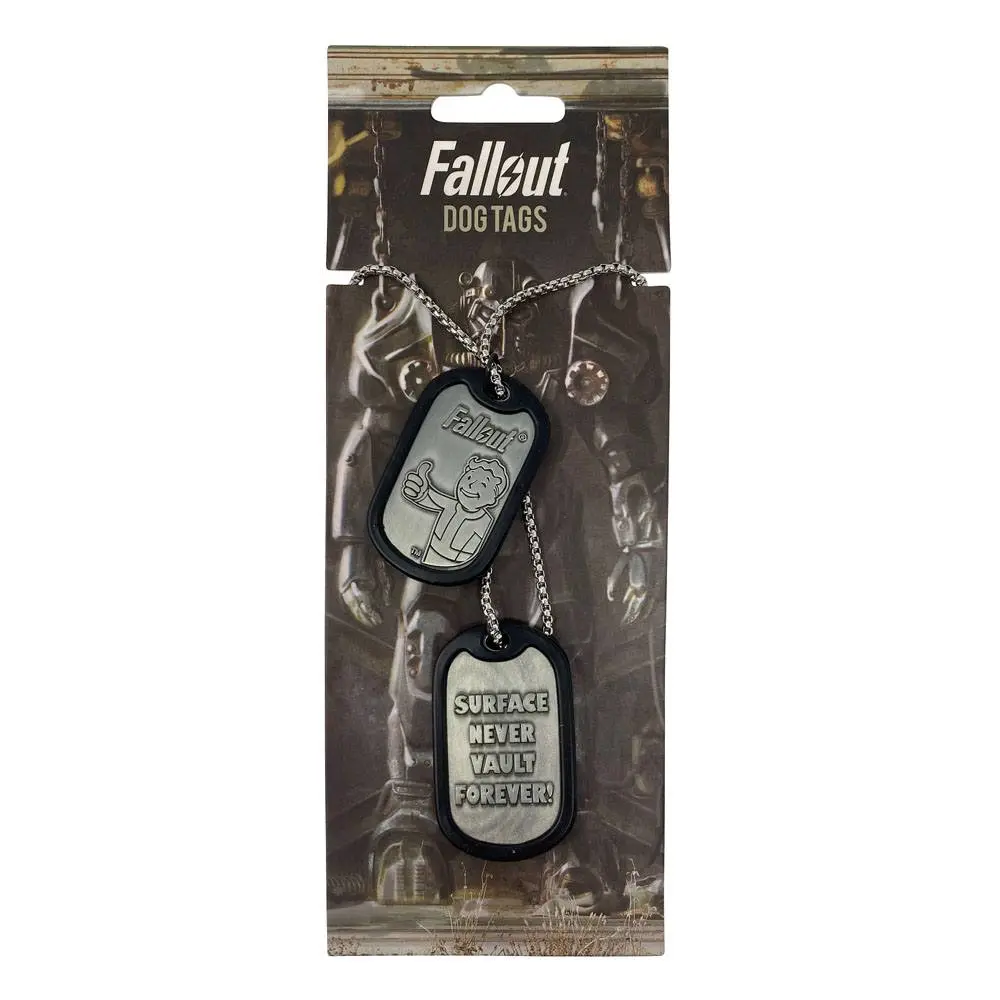 Fallout Vojenské známky s guličkovou retiazkou Logo produktová fotografia