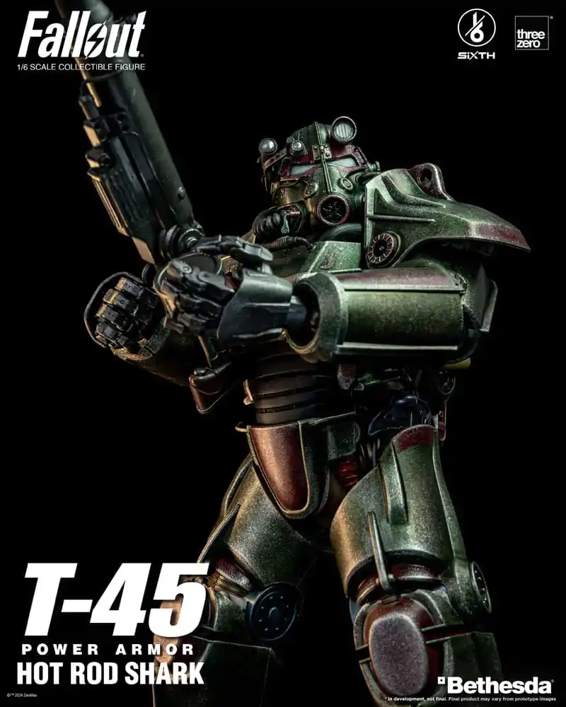 Fallout FigZero Akčná figúrka 1/6 T-45 Hot Rod Shark Power Armor 37 cm produktová fotografia