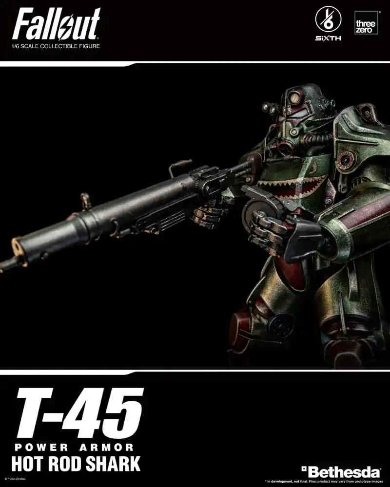 Fallout FigZero Akčná figúrka 1/6 T-45 Hot Rod Shark Power Armor 37 cm produktová fotografia