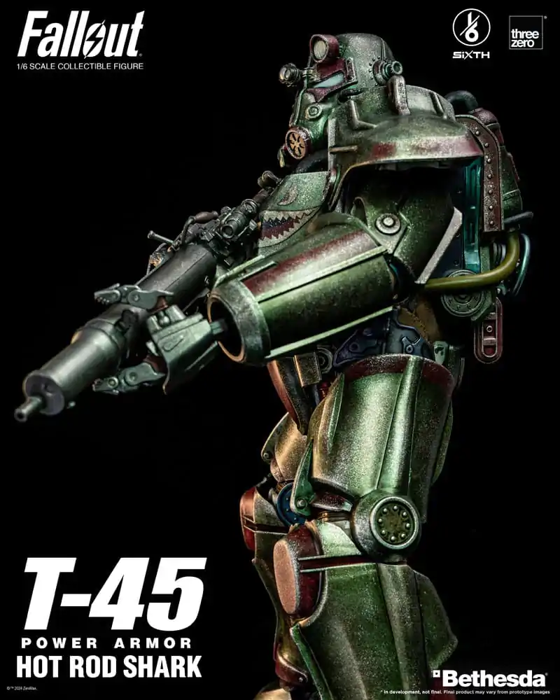 Fallout FigZero Akčná figúrka 1/6 T-45 Hot Rod Shark Power Armor 37 cm produktová fotografia