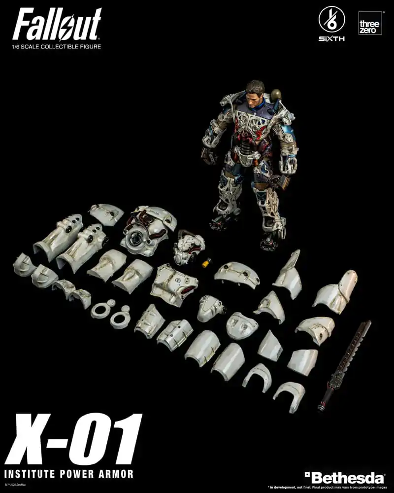 Fallout FigZero akčná figúrka 1/6 X-01 Institute Power Armor 37 cm produktová fotografia