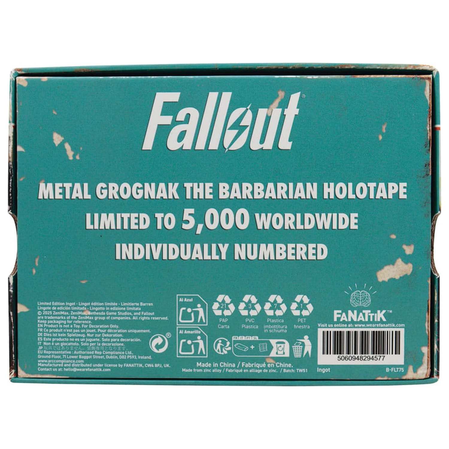 Fallout replika Grognak the Barbarian Holotape produktová fotografia