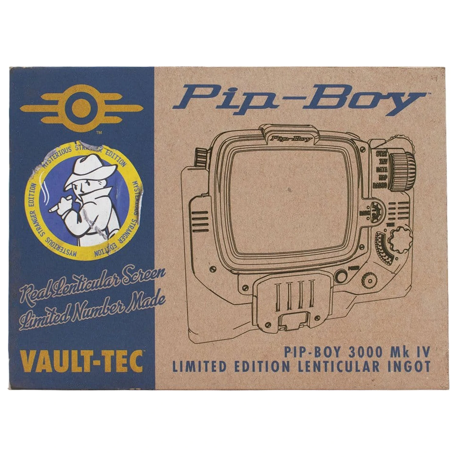 Fallout Ingot Pip-Boy Limitovaná Edícia Lentikulárna Mysterious Stranger Varianta produktová fotografia