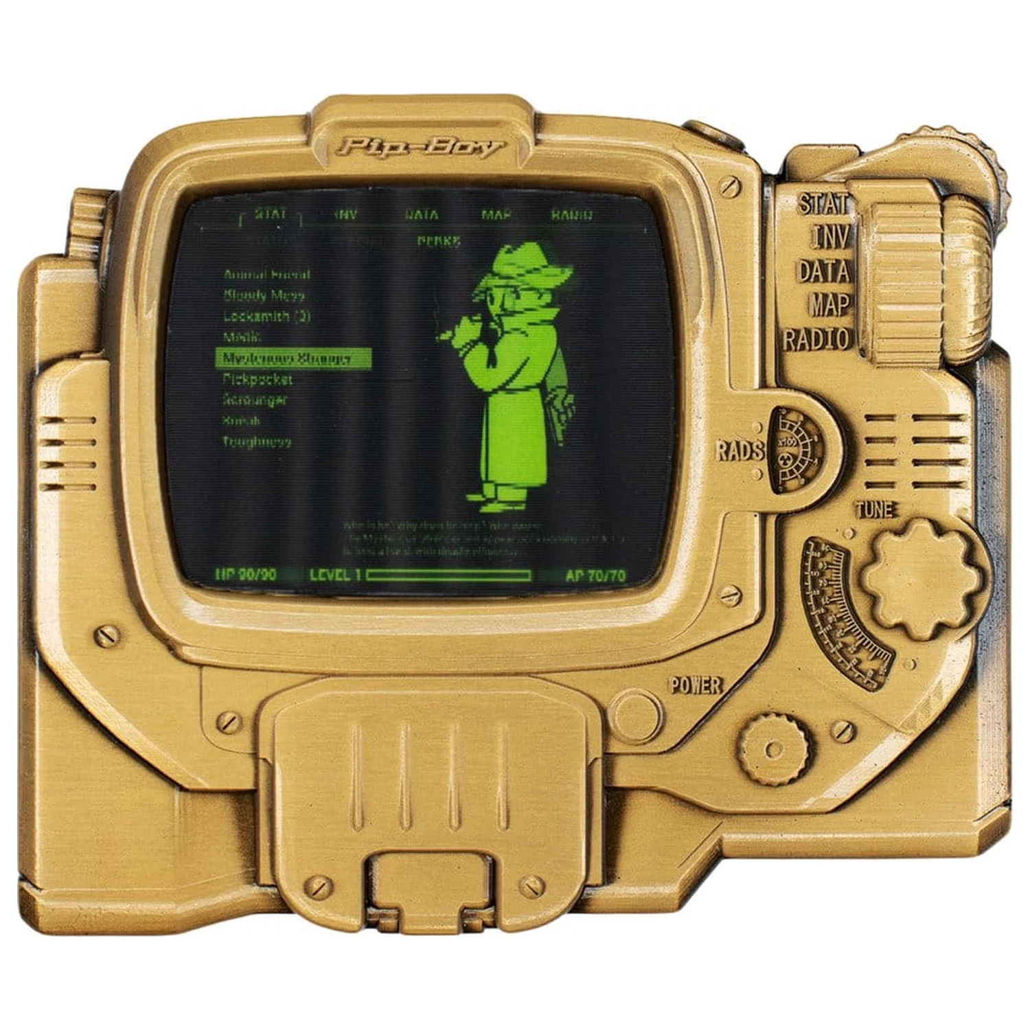 Fallout Ingot Pip-Boy Limitovaná Edícia Lentikulárna Mysterious Stranger Varianta produktová fotografia
