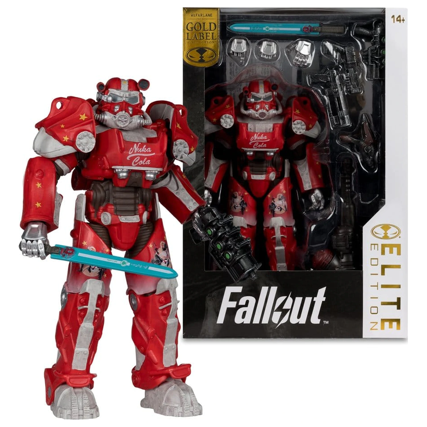 Fallout McFarlane Elite Edition Akčná figúrka Fallout 76 Nuka Cola T-60 (Gold Label) 19 cm produktová fotografia