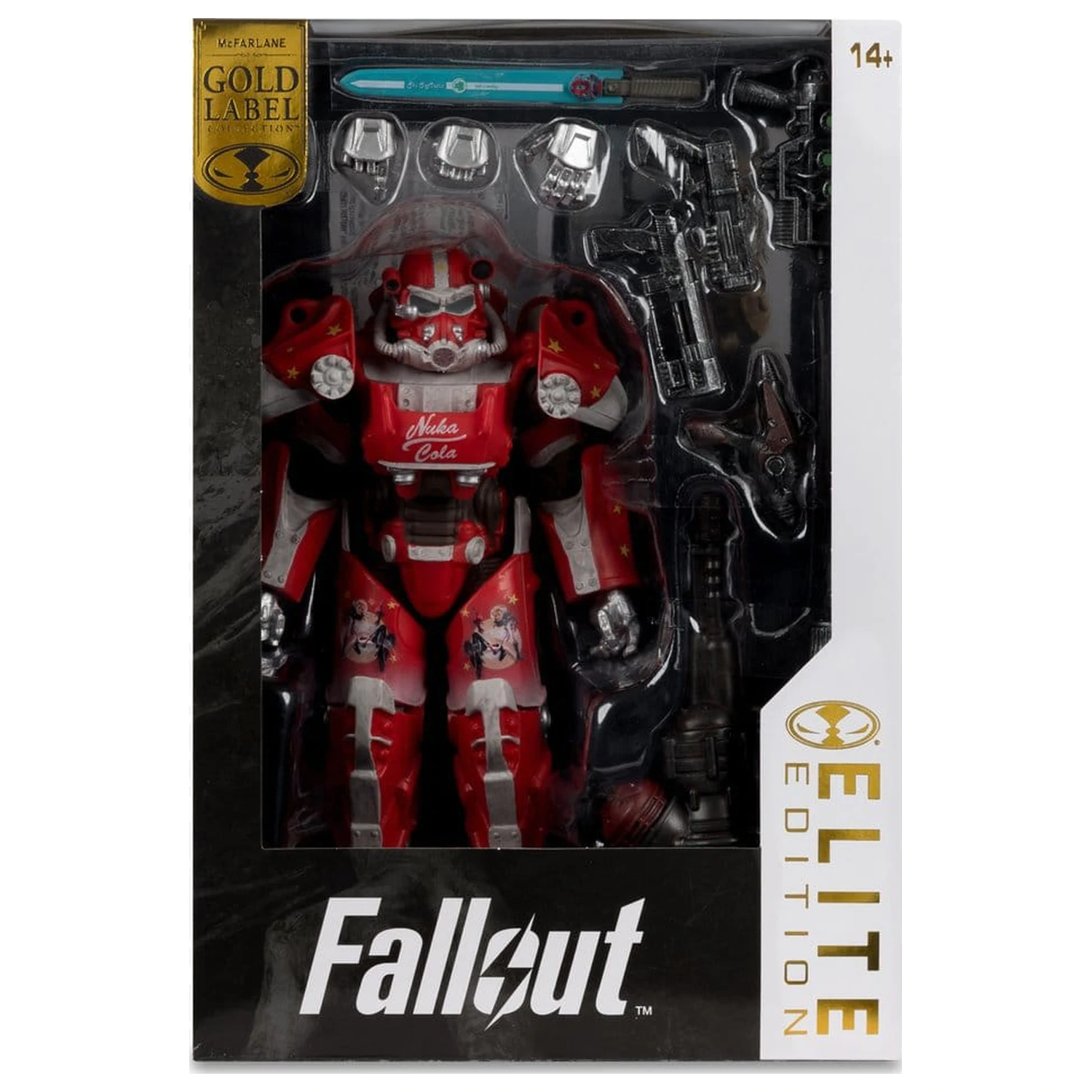 Fallout McFarlane Elite Edition Akčná figúrka Fallout 76 Nuka Cola T-60 (Gold Label) 19 cm produktová fotografia