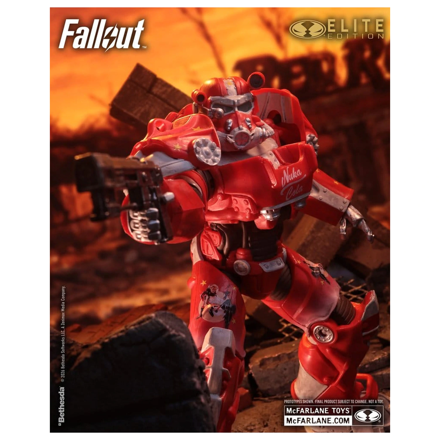 Fallout McFarlane Elite Edition Akčná figúrka Fallout 76 Nuka Cola T-60 (Gold Label) 19 cm produktová fotografia