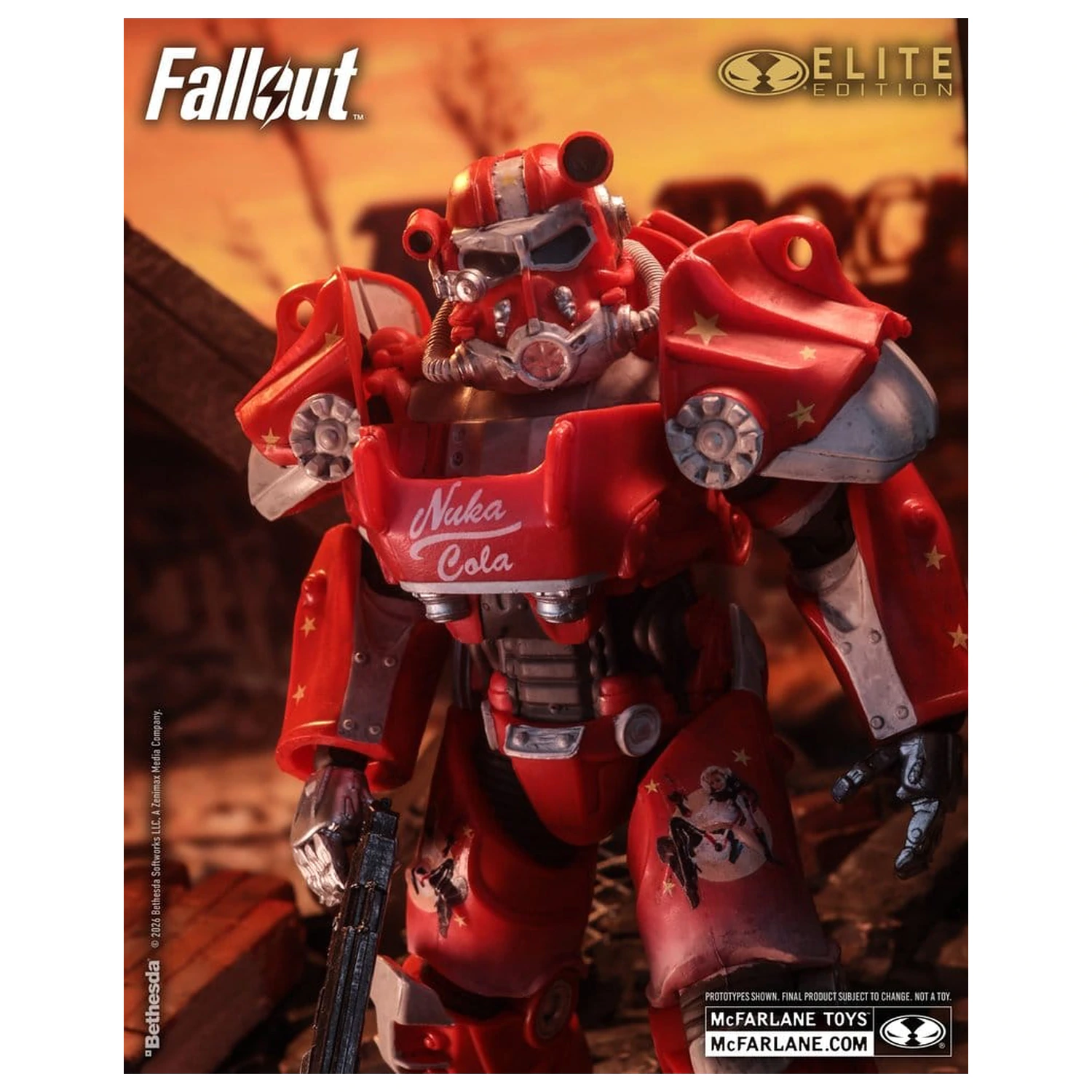 Fallout McFarlane Elite Edition Akčná figúrka Fallout 76 Nuka Cola T-60 (Gold Label) 19 cm produktová fotografia