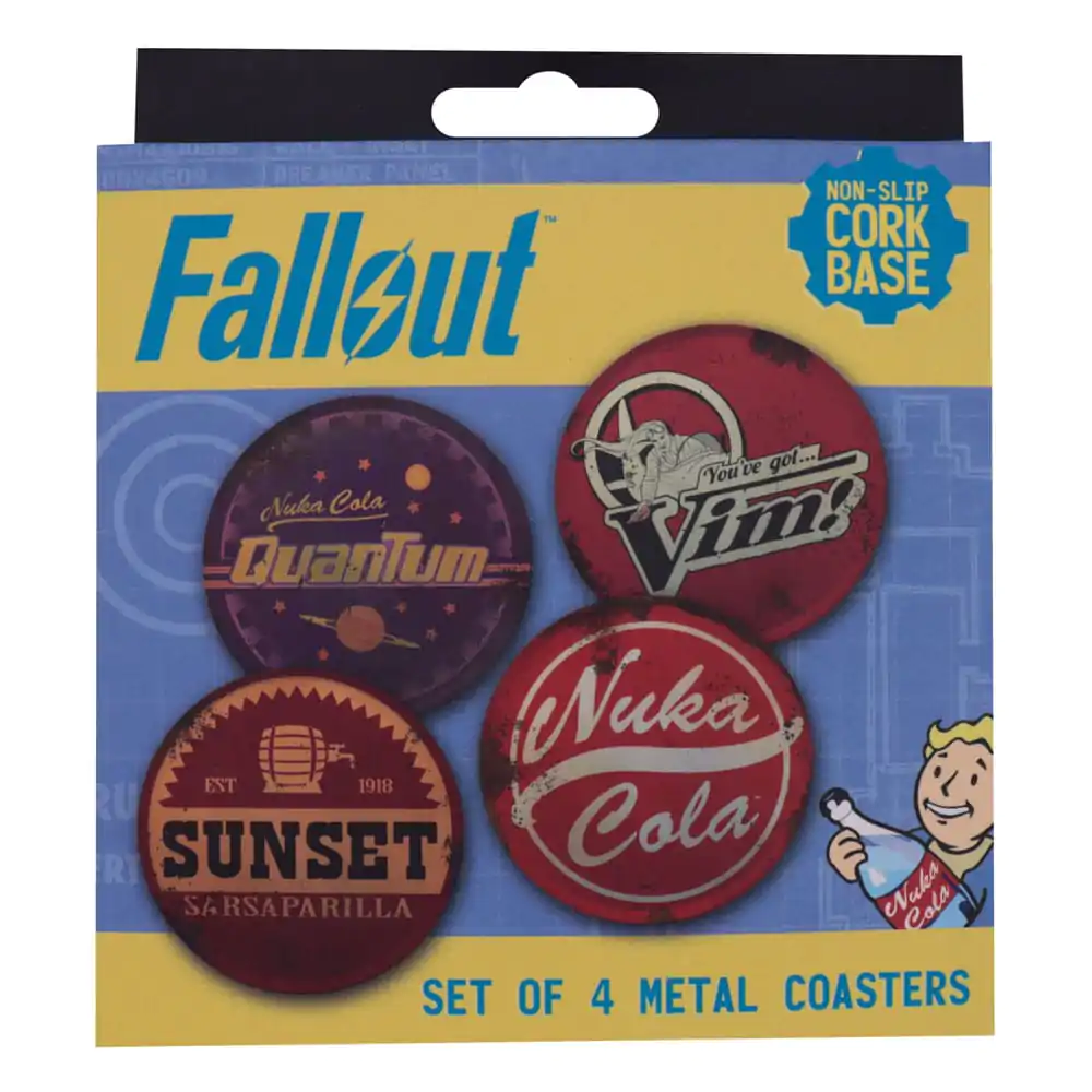 Fallout Podložky pod nápoje 4-balenie kovové produktová fotografia