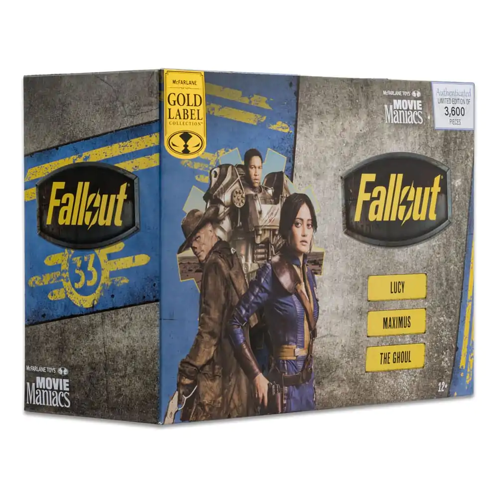 Fallout Movie Maniacs Akčné figúrky 3-Pack Lucy & Maximus & The Ghoul (GITD) (Gold Label) 15 cm produktová fotografia