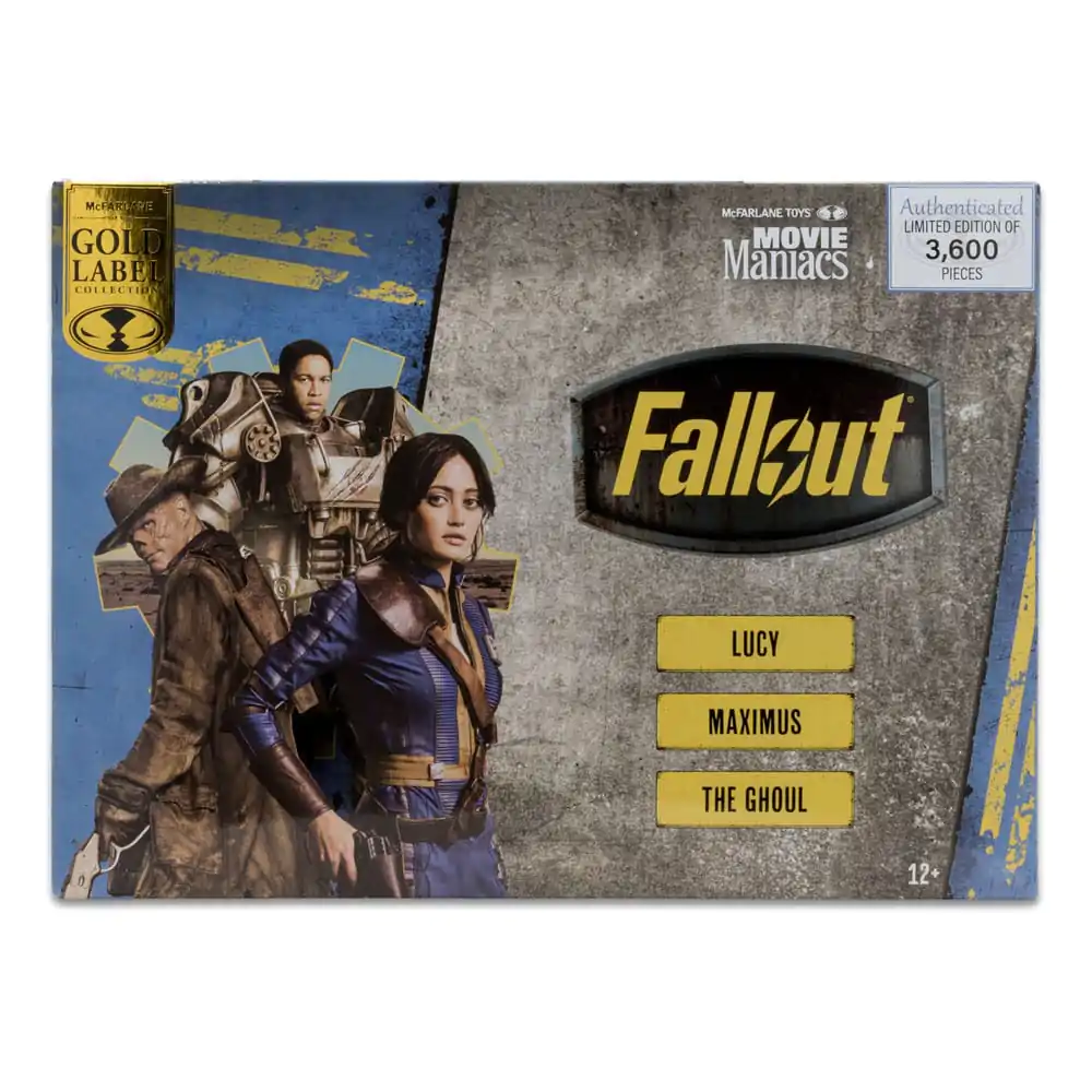 Fallout Movie Maniacs Akčné figúrky 3-Pack Lucy & Maximus & The Ghoul (GITD) (Gold Label) 15 cm produktová fotografia