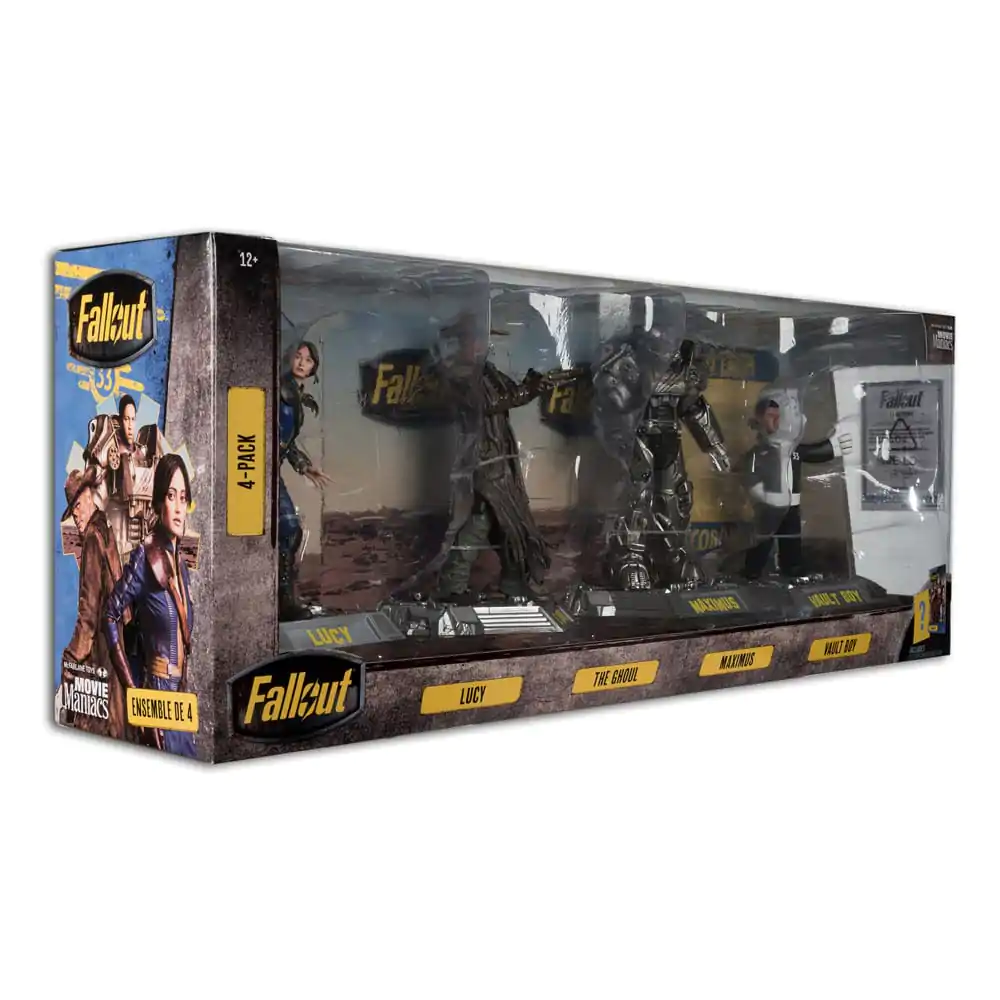 Fallout Movie Maniacs PVC figurky 4-pack Lucy, Maximus, The Ghoul & Vault Boy 15 cm termékfotó