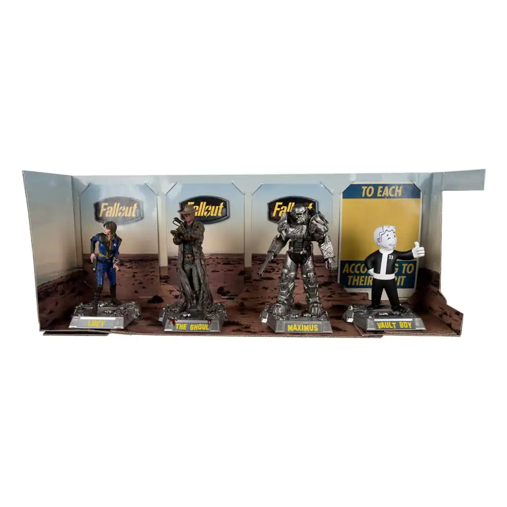 Fallout Movie Maniacs PVC figurky 4-pack Lucy, Maximus, The Ghoul & Vault Boy 15 cm termékfotó