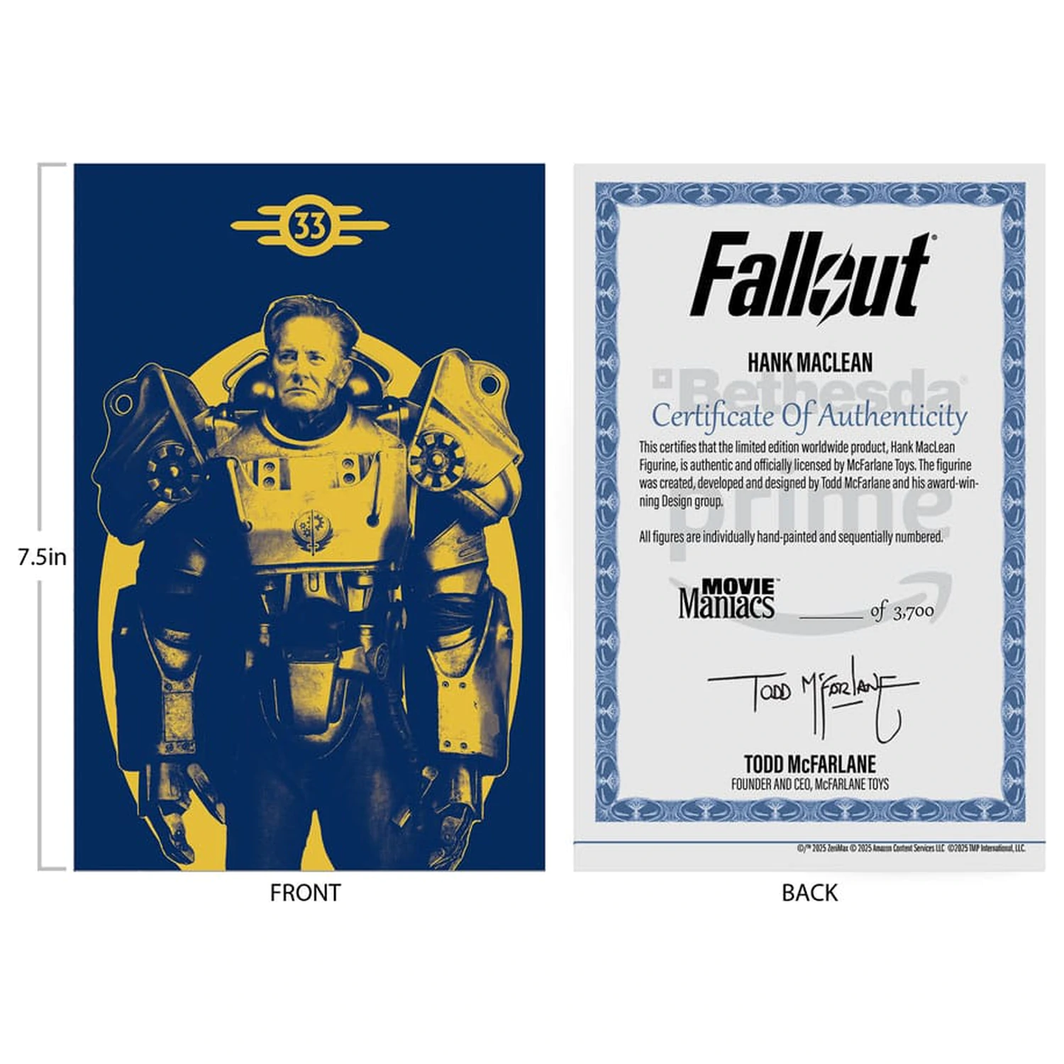 Fallout Movie Maniacs akčná figúrka Hank Maclean (Season 2) (Red Platinum Edition) 17 cm produktová fotografia