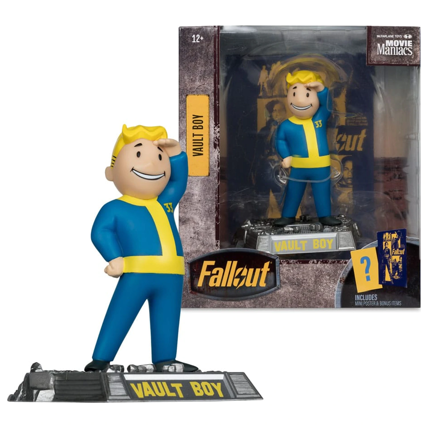 Fallout Movie Maniacs akčná figúrka Vault Boy Version 3 14 cm produktová fotografia