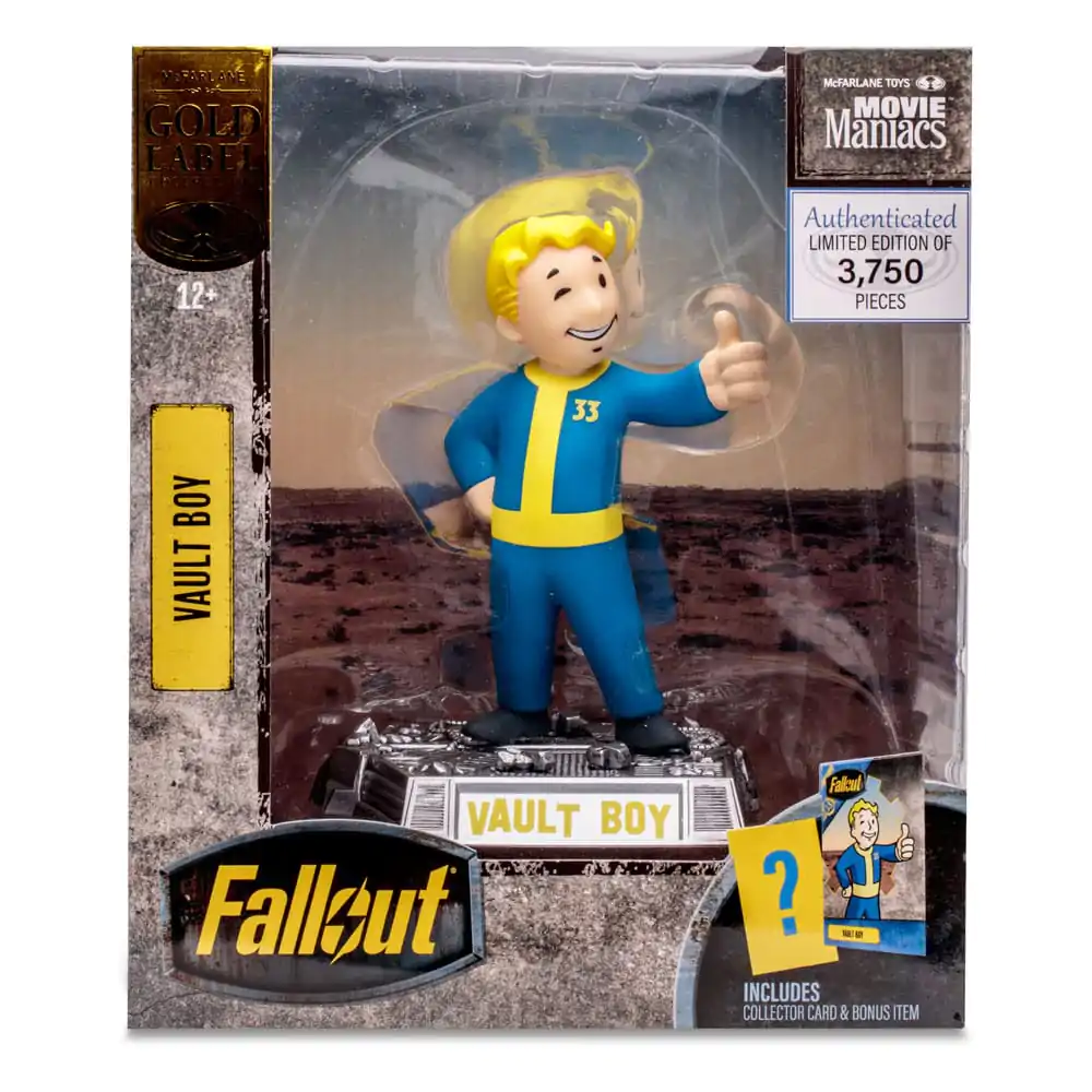 Fallout Movie Maniacs Akčná figúrka Vault Boy (Gold Label) 15 cm produktová fotografia