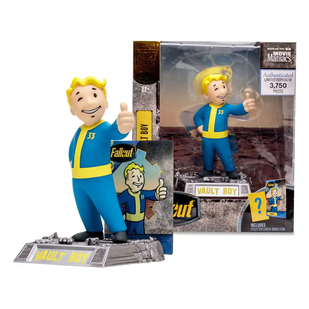 Fallout Movie Maniacs Akčná figúrka Vault Boy (Gold Label) 15 cm produktová fotografia