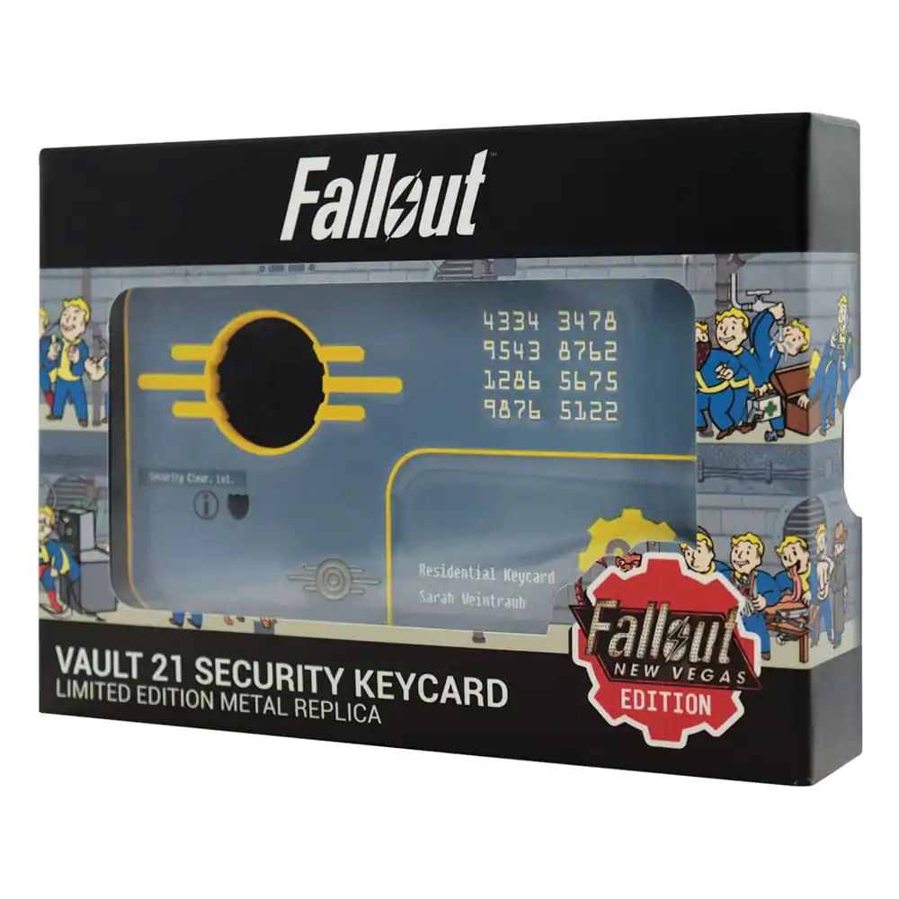 Fallout: New Vegas Replika bezpečnostná prístupová karta do krytu 21, limitovaná edícia produktová fotografia