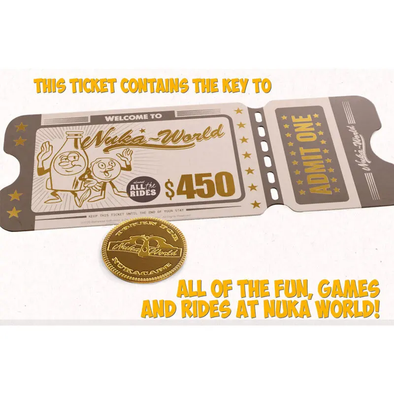 Fallout Nuka World anglický uvítací kit produktová fotografia