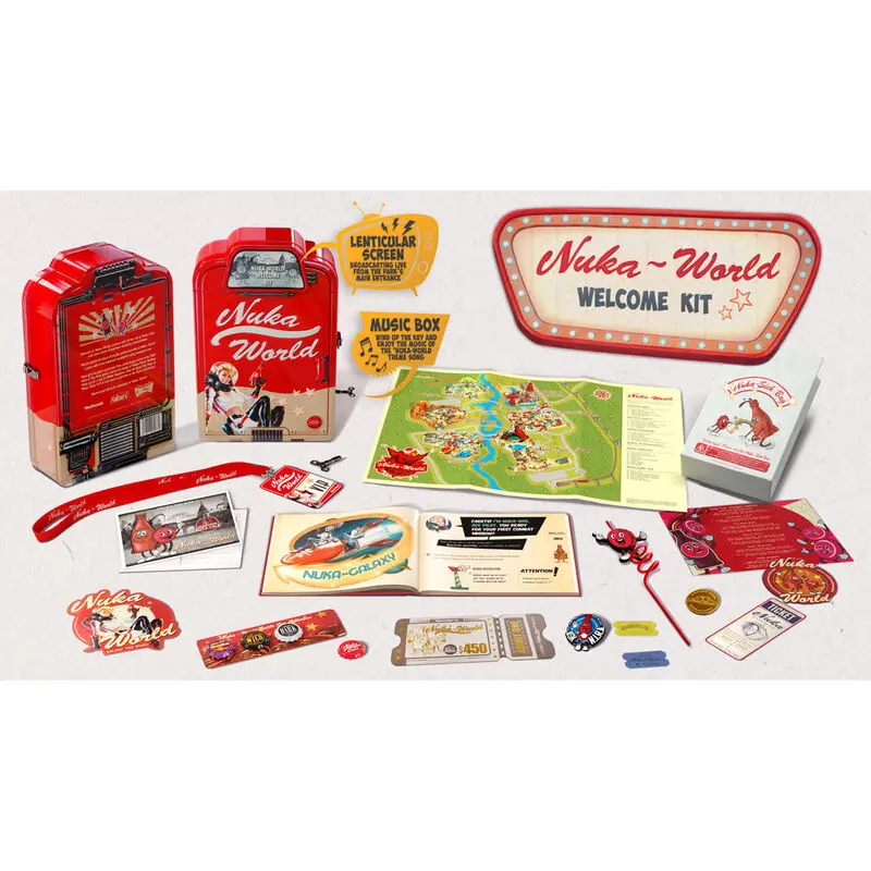 Fallout Nuka World anglický uvítací kit produktová fotografia