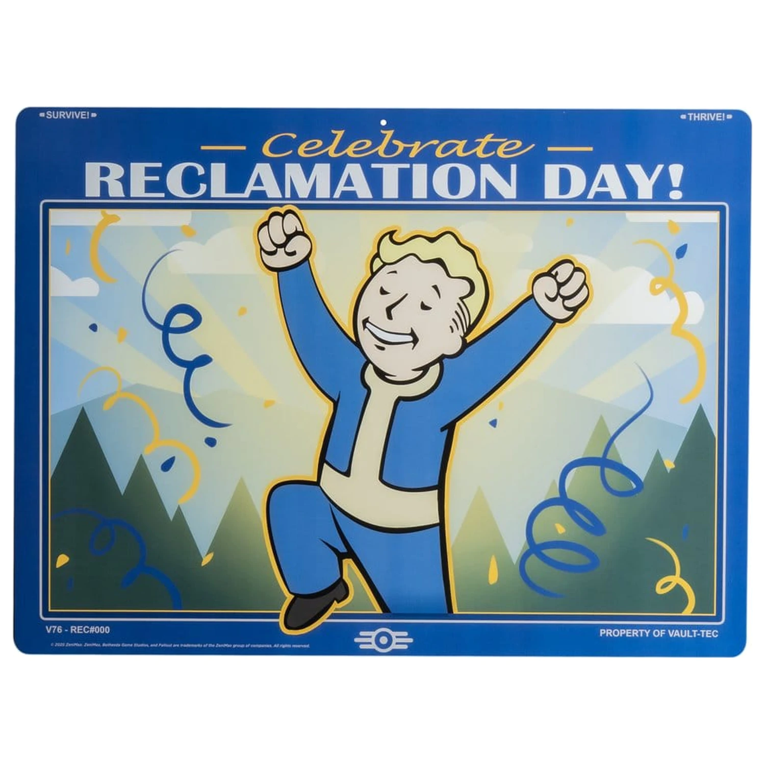 Fallout Kovová tabuľa Reclamation Day produktová fotografia