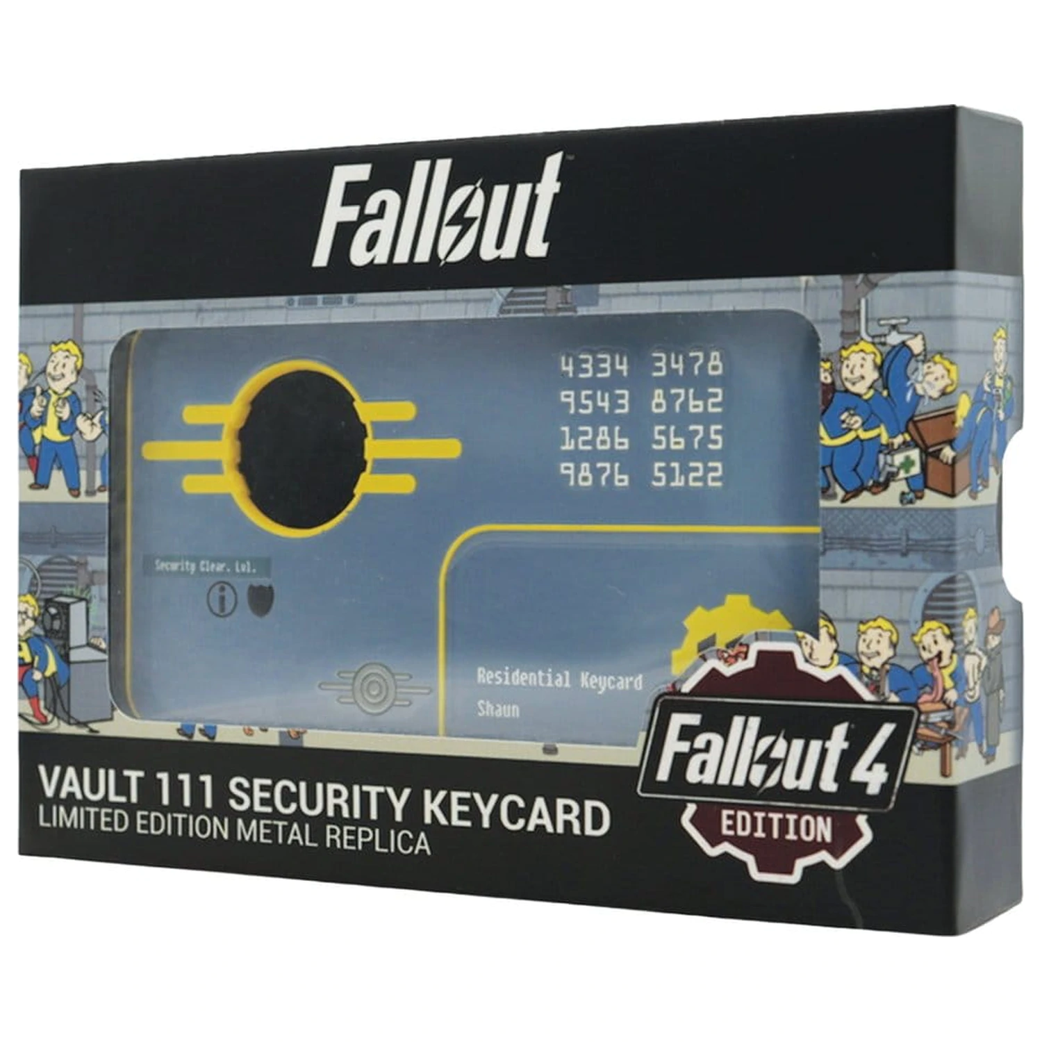 Fallout Replika bezpečnostnej kľúčovej karty Vault 111 Limitovaná edícia 11 cm produktová fotografia