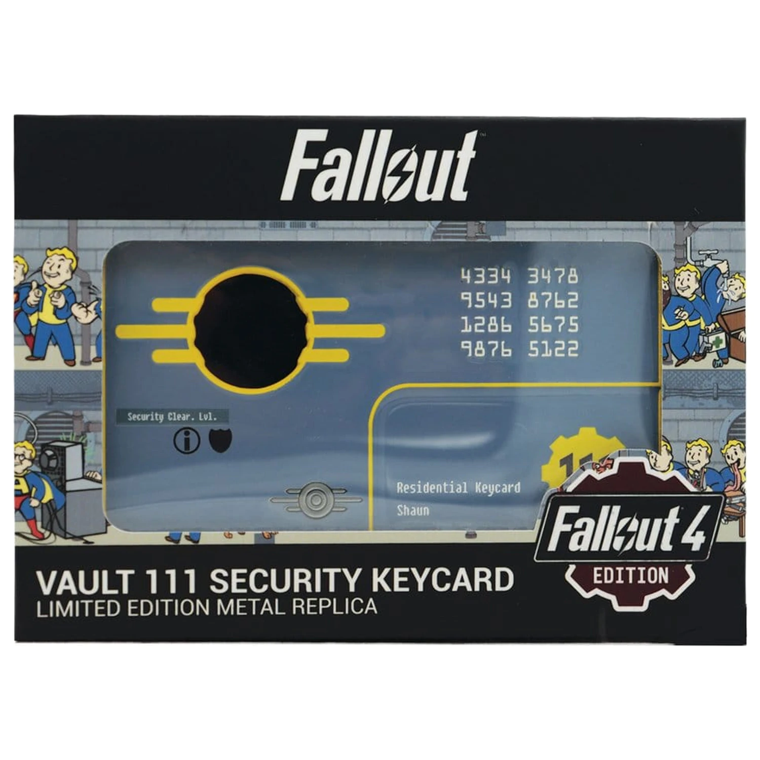 Fallout Replika bezpečnostnej kľúčovej karty Vault 111 Limitovaná edícia 11 cm produktová fotografia
