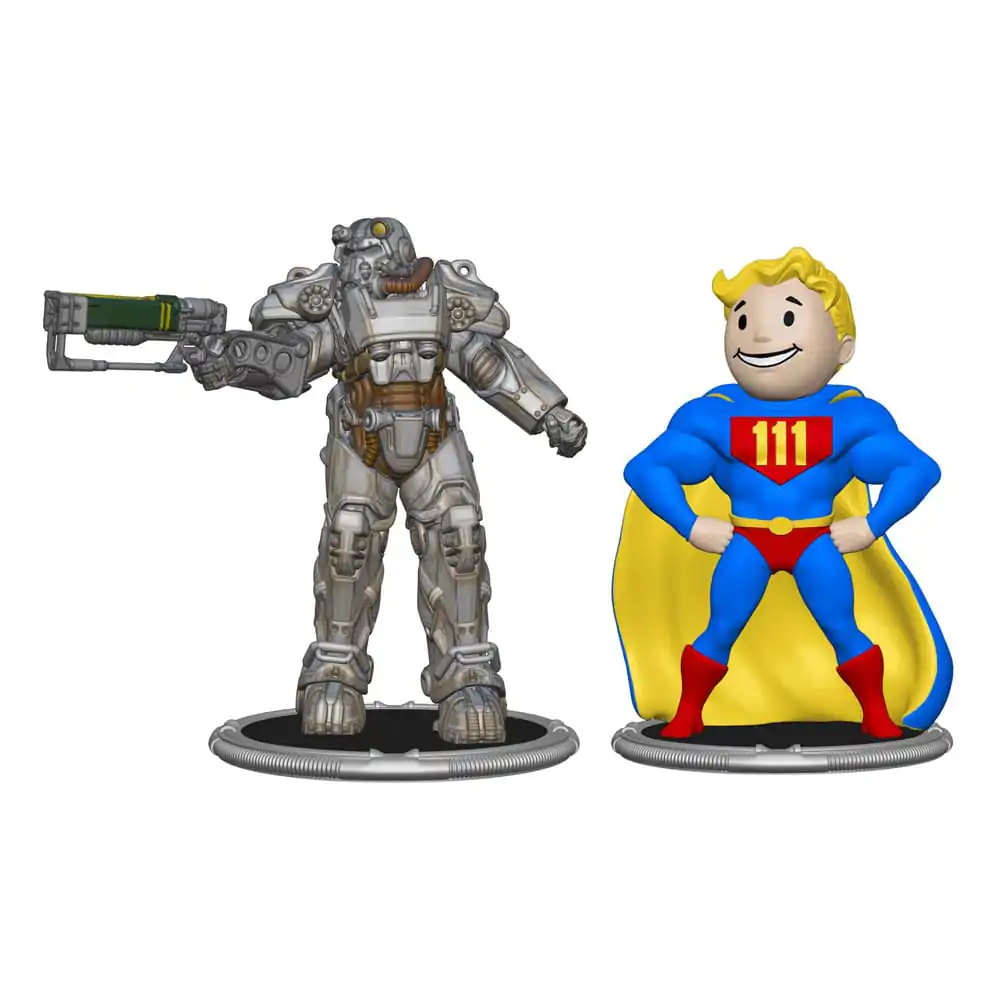 Fallout Mini figúrky 2-Pack Set C T-60 & Vault Boy (Power) 7 cm produktová fotografia