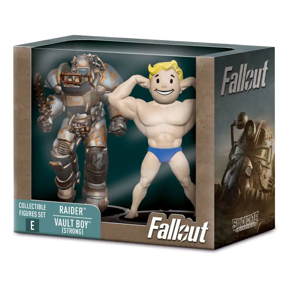 Fallout Mini Figúrky 2-Pack Set E Raider & Vault Boy (Strong) 7 cm produktová fotografia