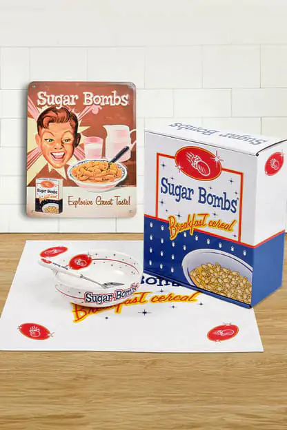Fallout Raňajková sada Miska s lyžičkou Sugar Bombs produktová fotografia
