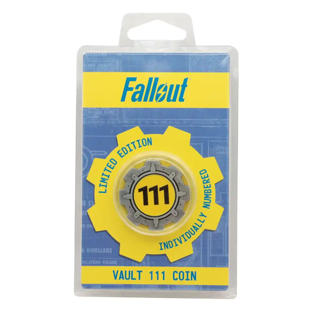 Fallout zberateľská minca Vault 111 Door limitovaná edícia produktová fotografia