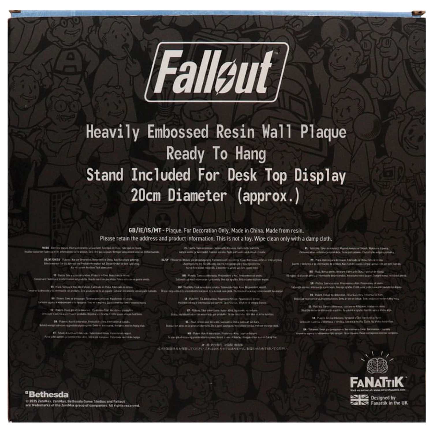 Fallout Živicová plaketa Vault Boy produktová fotografia