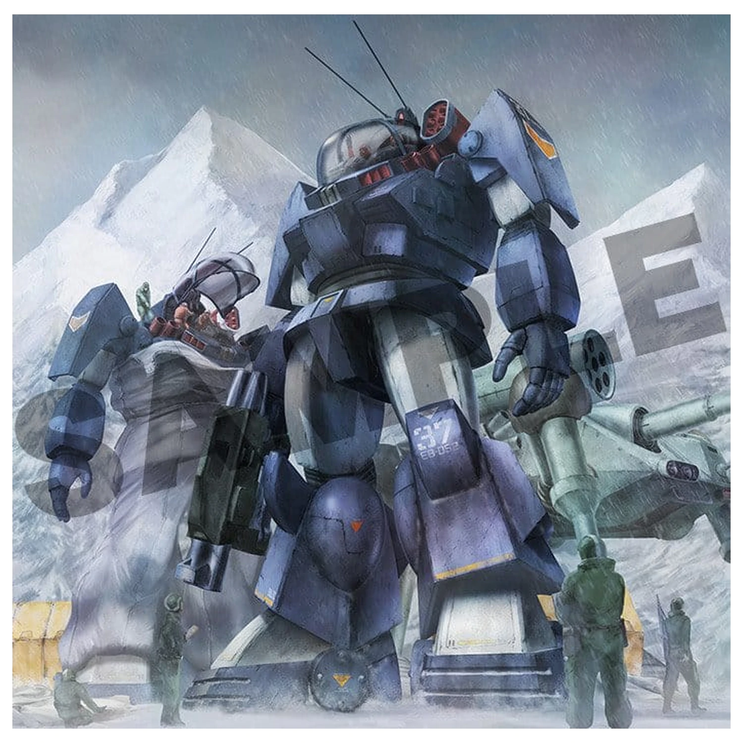 Fang of the Sun Dougram Combat Armors MAX 11 Súprava plastového modelu 1/72 Soltic HT128 Big Foot 17 cm produktová fotografia