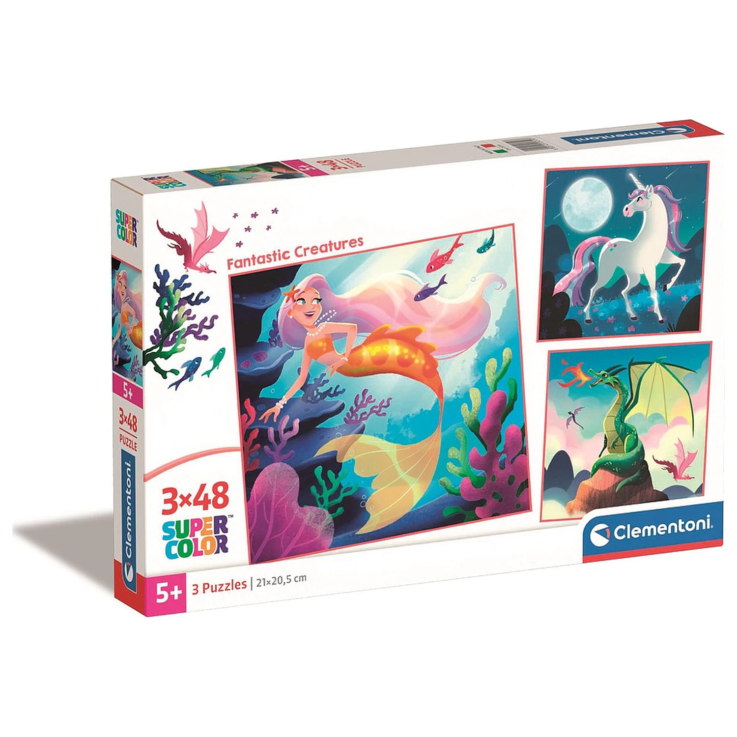 Fantastic Creatures Magic 3x48 kusové Puzzle Clementoni produktová fotografia