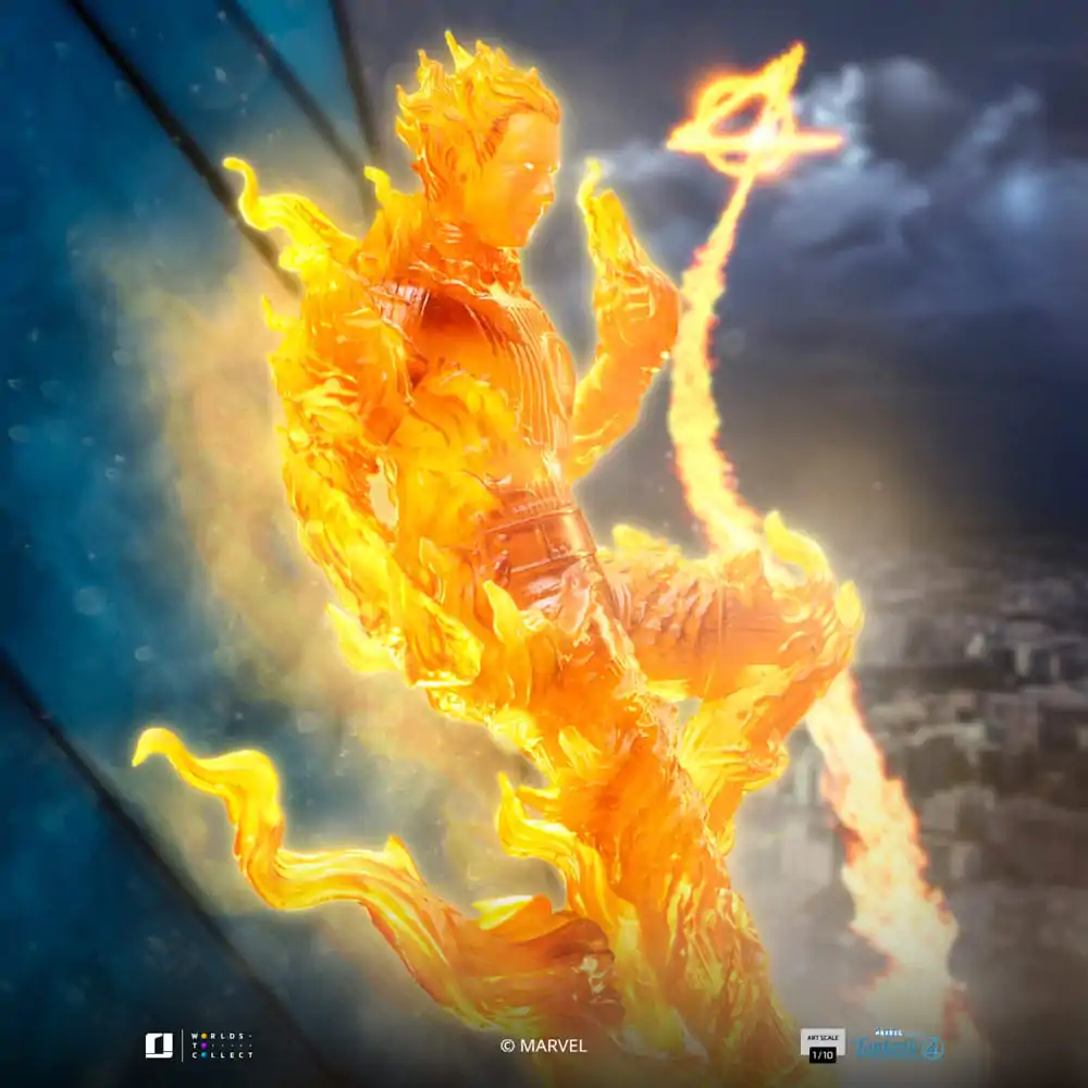 Fantastic Four Art Scale Socha 1/10 Human Torch 30 cm produktová fotografia