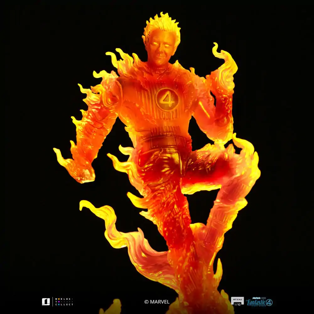 Fantastic Four Art Scale Socha 1/10 Human Torch 30 cm produktová fotografia