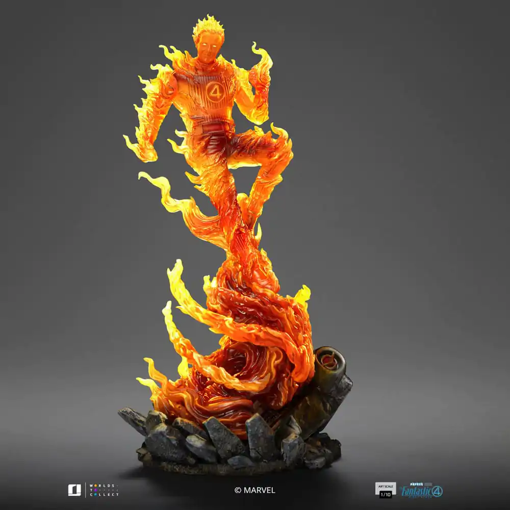 Fantastic Four Art Scale Socha 1/10 Human Torch 30 cm produktová fotografia