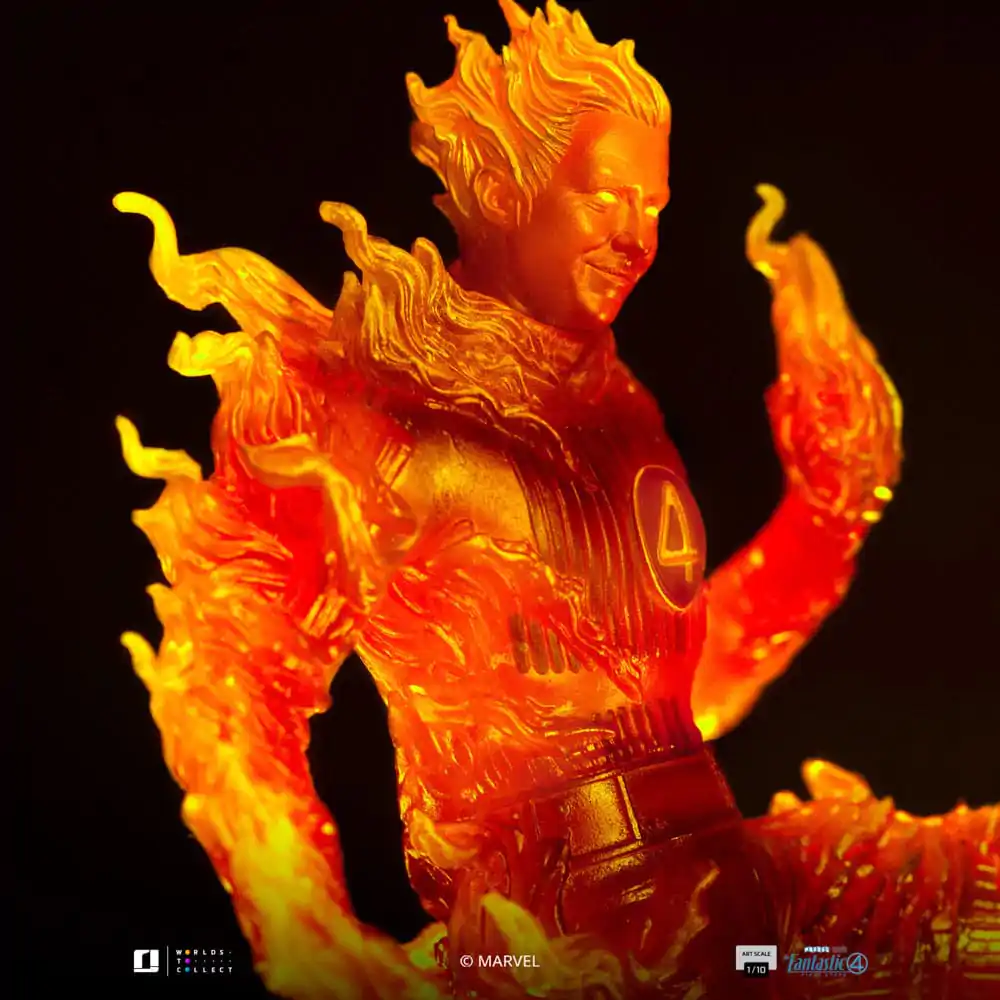 Fantastic Four Art Scale Socha 1/10 Human Torch 30 cm produktová fotografia