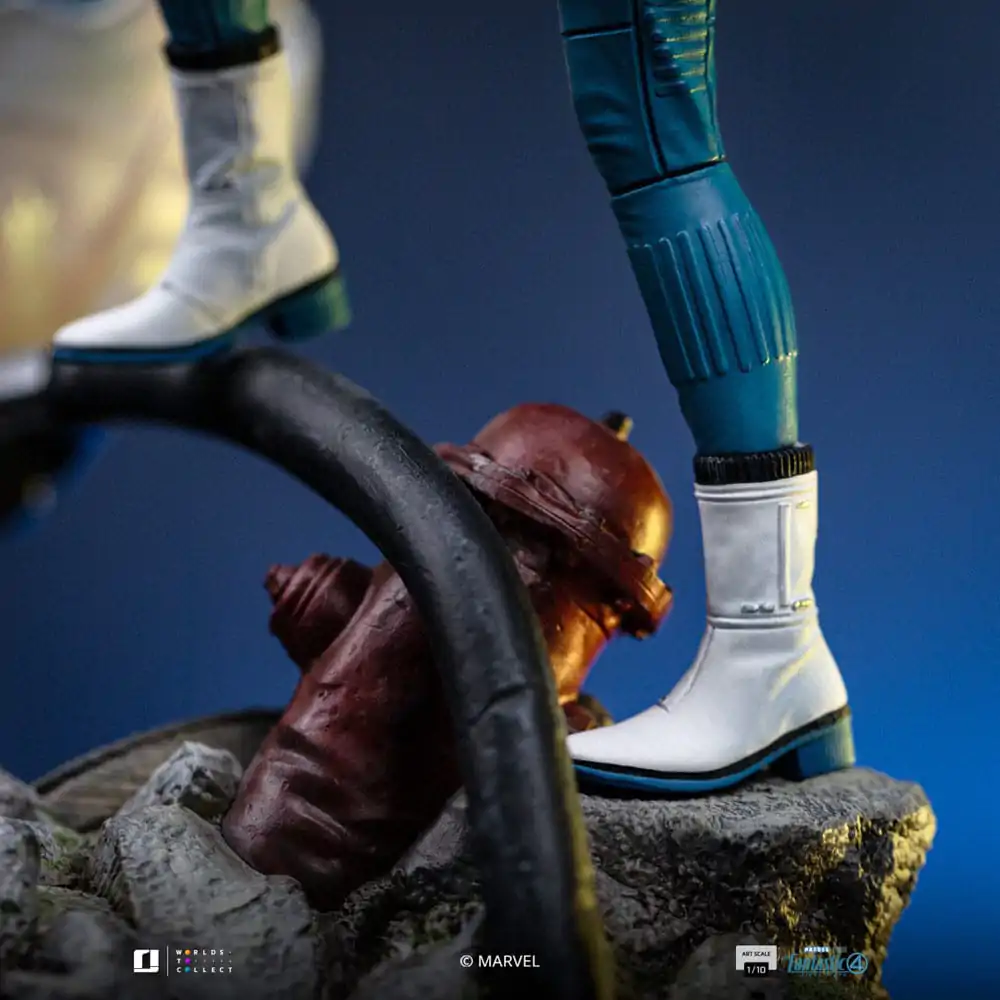 Fantastic Four Art Scale Socha 1/10 Invisible Woman and Franklin 28 cm produktová fotografia