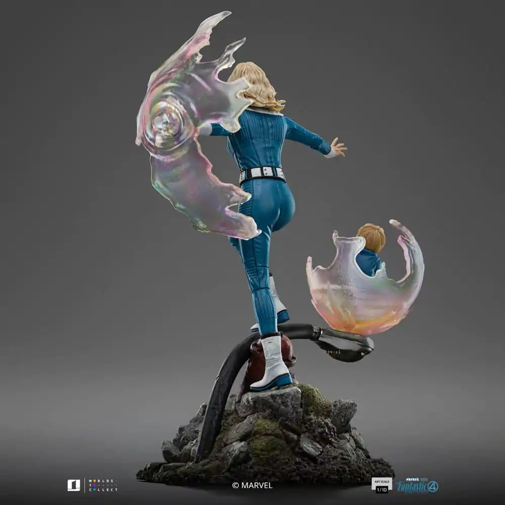 Fantastic Four Art Scale Socha 1/10 Invisible Woman and Franklin 28 cm produktová fotografia
