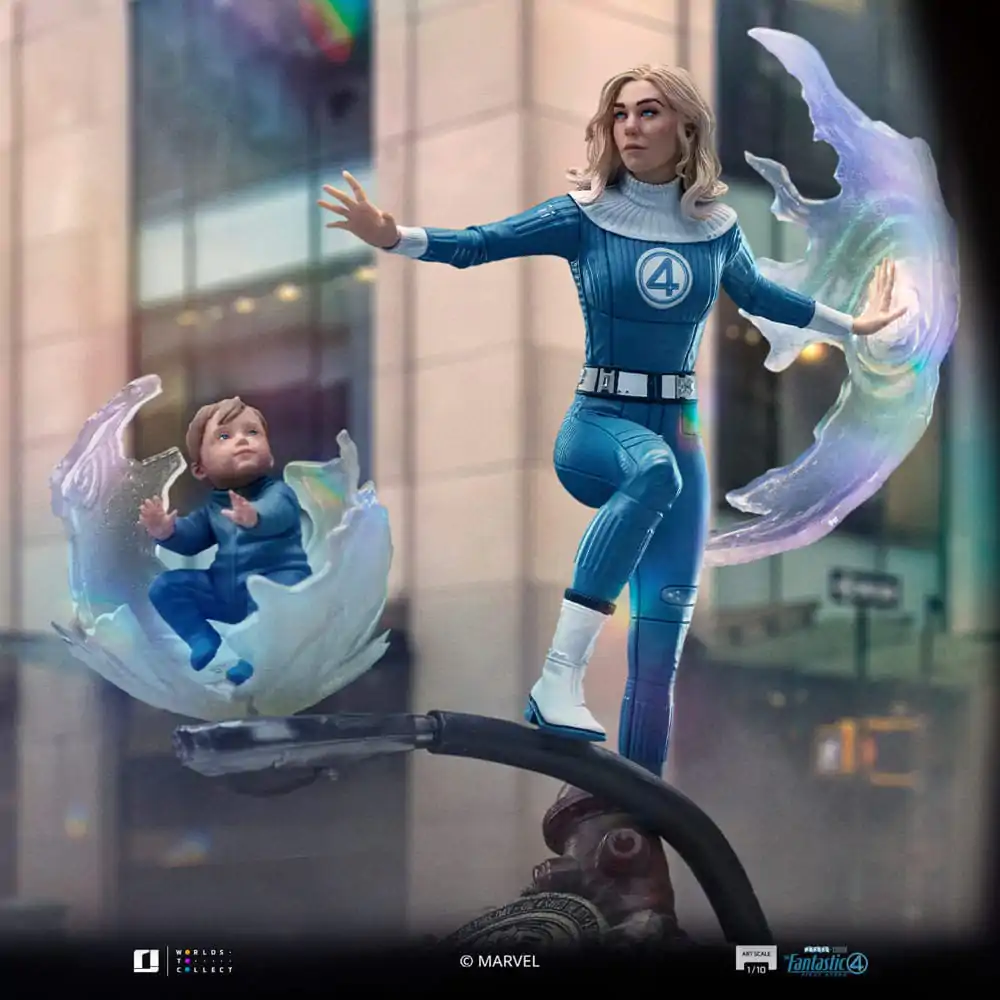 Fantastic Four Art Scale Socha 1/10 Invisible Woman and Franklin 28 cm produktová fotografia