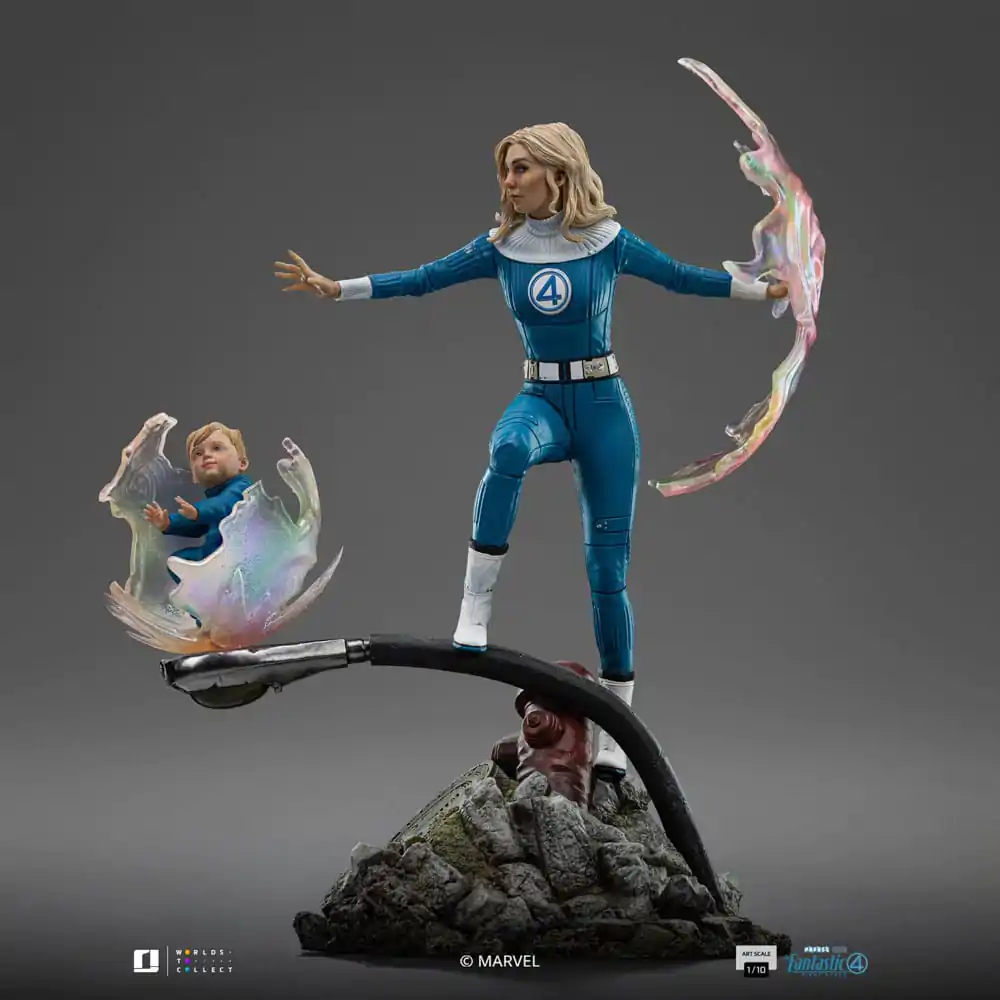 Fantastic Four Art Scale Socha 1/10 Invisible Woman and Franklin 28 cm produktová fotografia