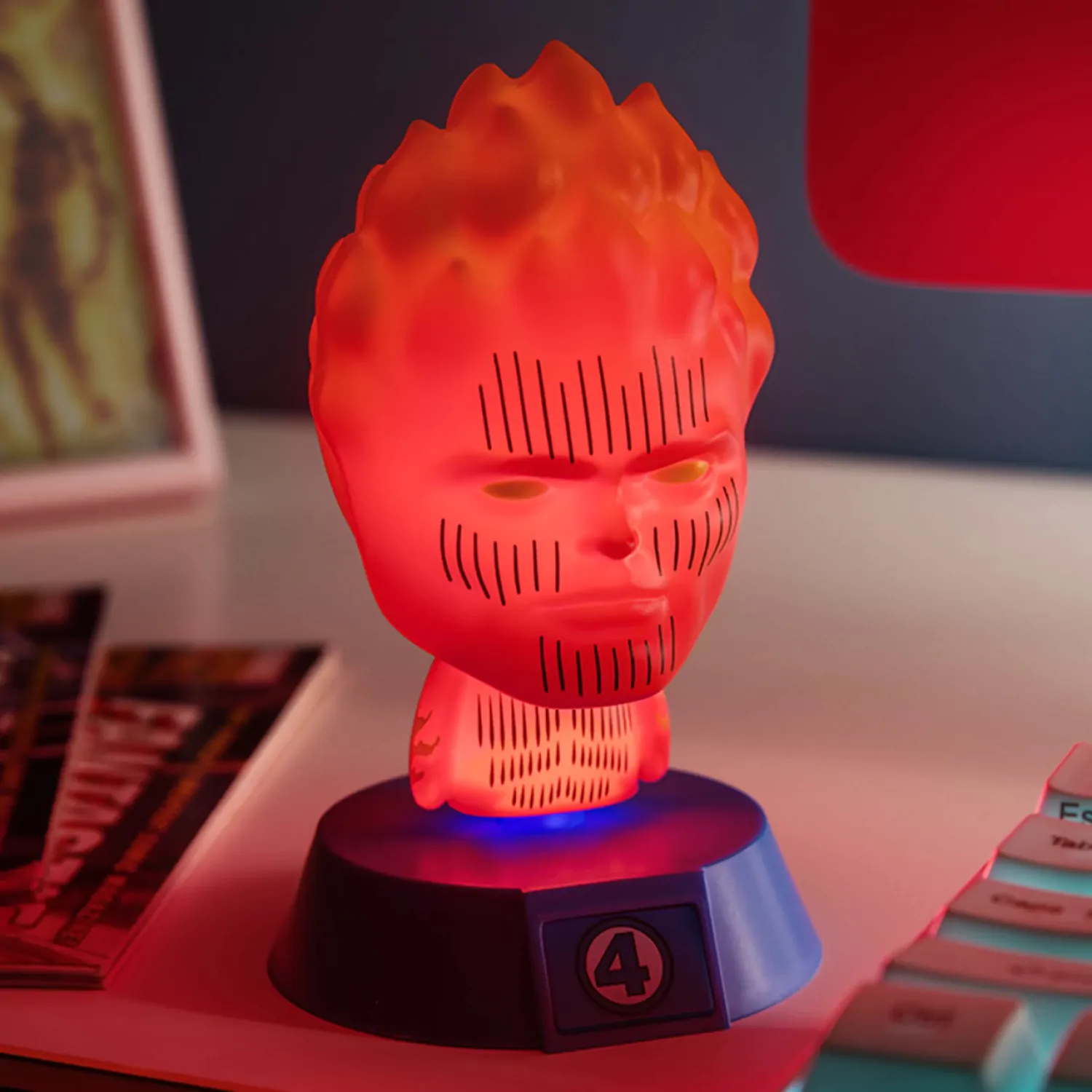 Fantastic Four Icons Svetlo Human Torch 11 cm produktová fotografia