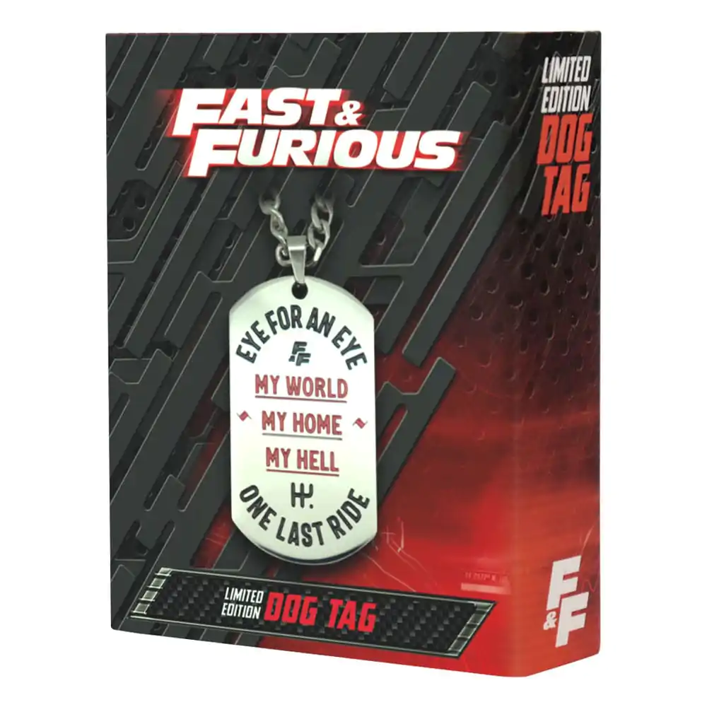 Fast & Furious Psie známky s guličkovou retiazkou produktová fotografia