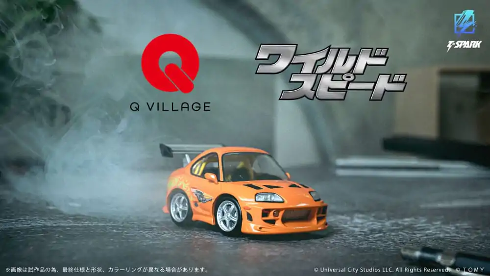 Fast &amp; Furious Q-Village Vozidlo s mini-figúrkou Toyota Supra JZA80 9 cm produktová fotografia