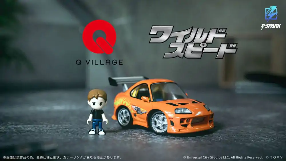 Fast &amp; Furious Q-Village Vozidlo s mini-figúrkou Toyota Supra JZA80 9 cm produktová fotografia