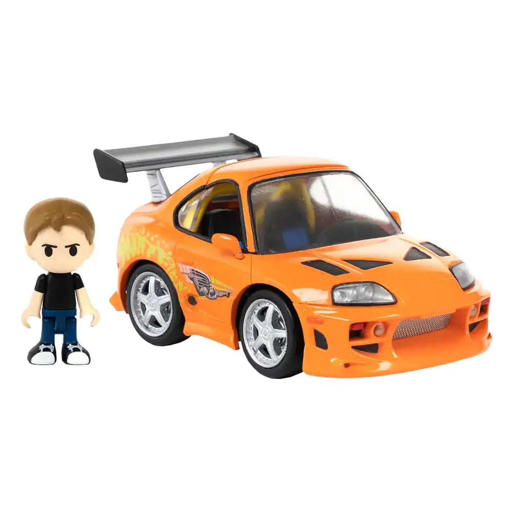 Fast &amp; Furious Q-Village Vozidlo s mini-figúrkou Toyota Supra JZA80 9 cm produktová fotografia