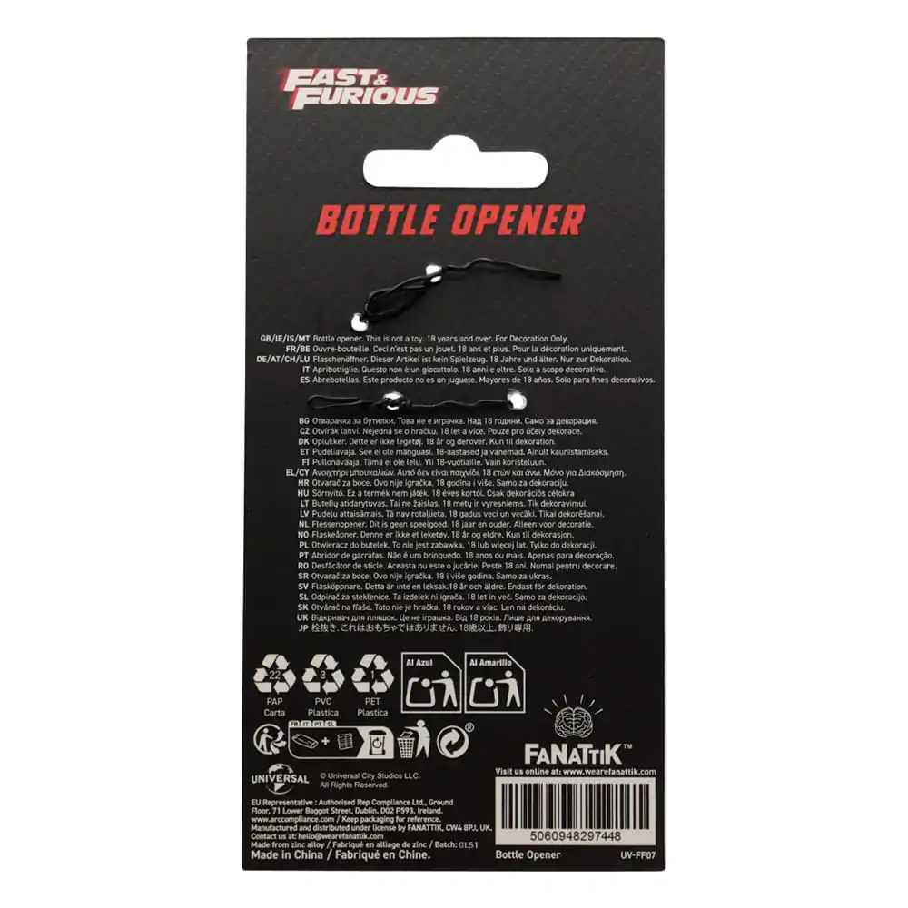 Fast & Furious Otvárač fliaš Kľúč produktová fotografia